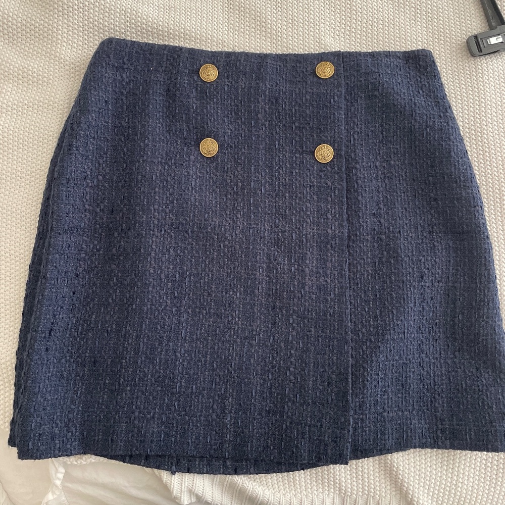 Blue work skirt